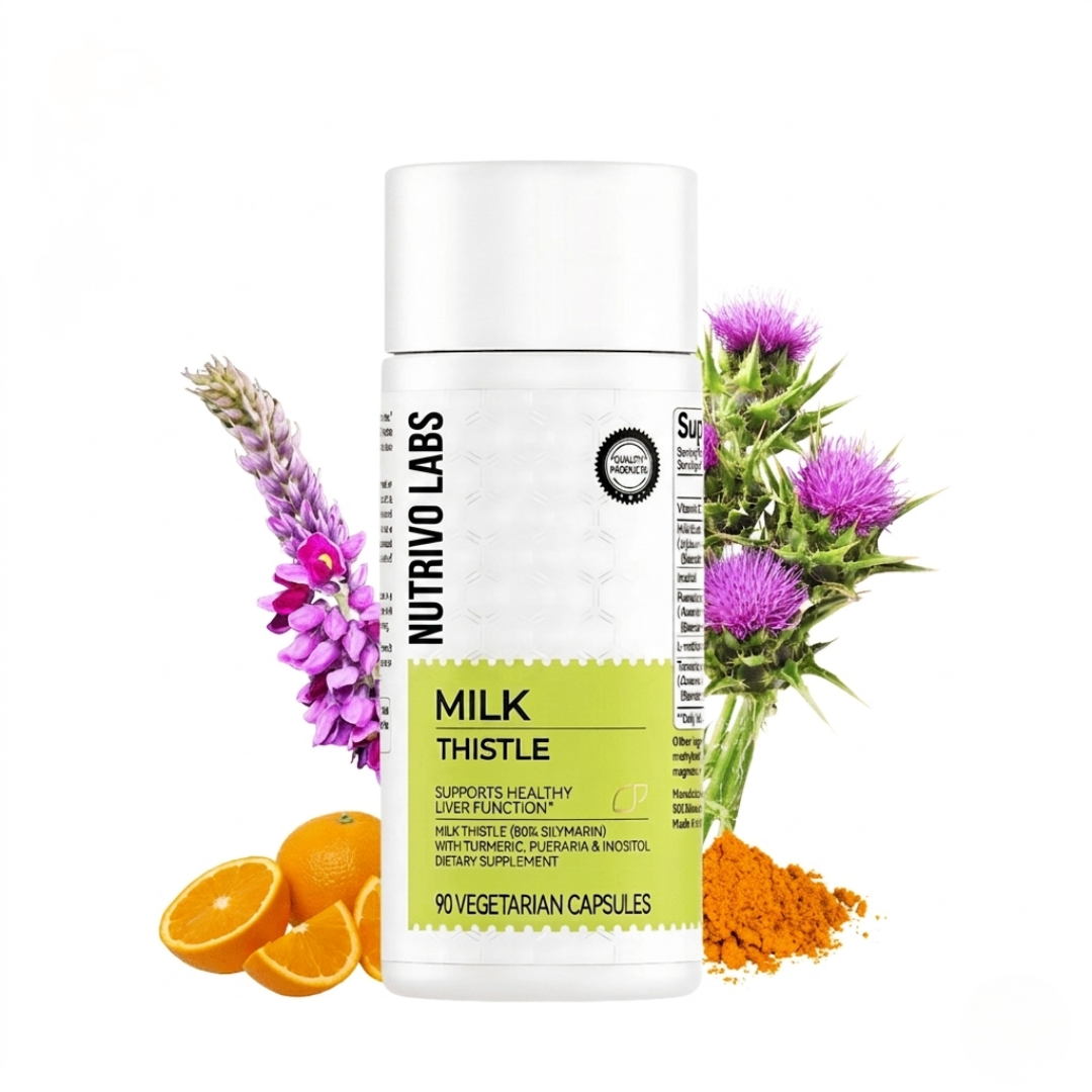 Detox Your Liver, Unlock Your Best Self With Nutrivo Labs™ Milk Thistle