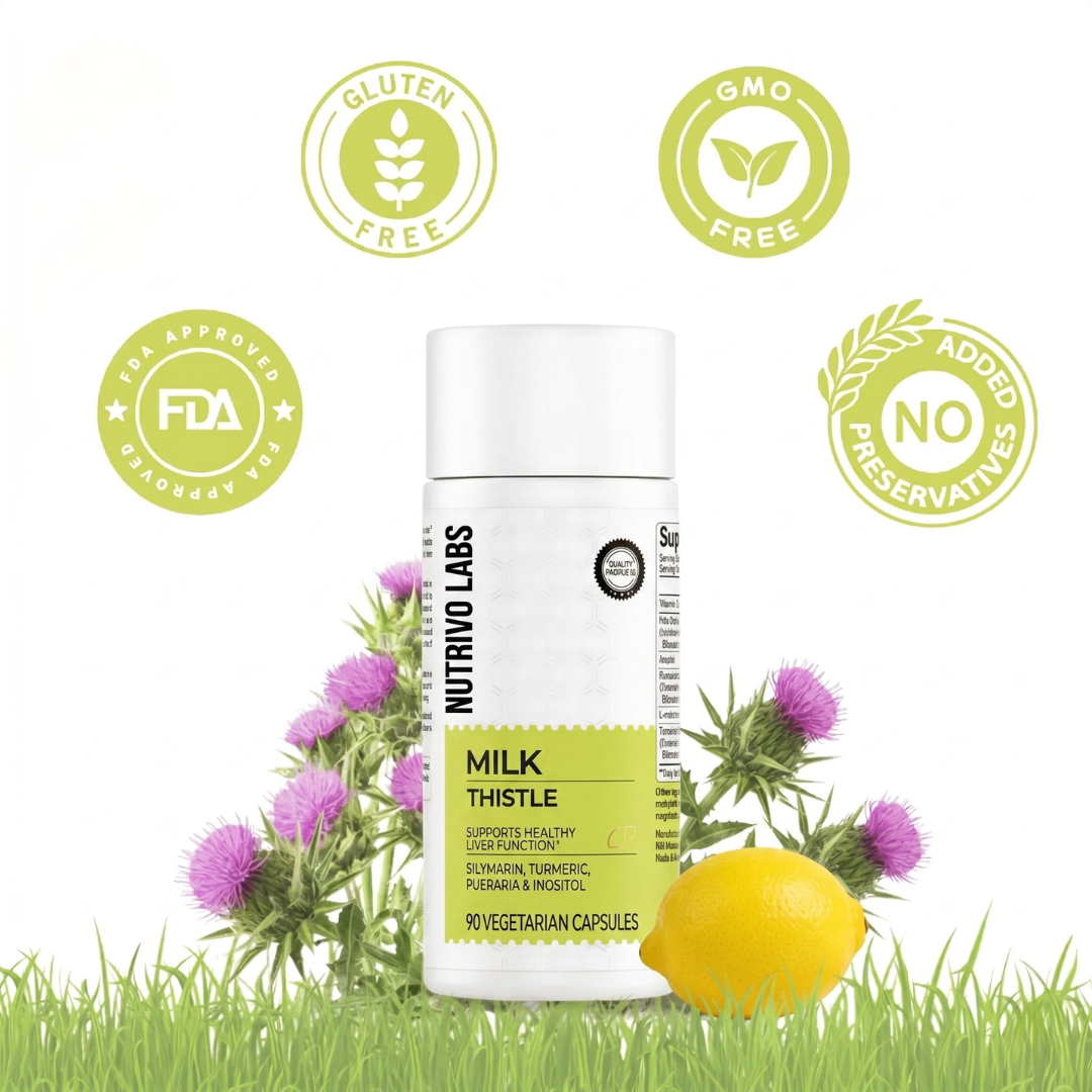 Detox Your Liver, Unlock Your Best Self With Nutrivo Labs™ Milk Thistle